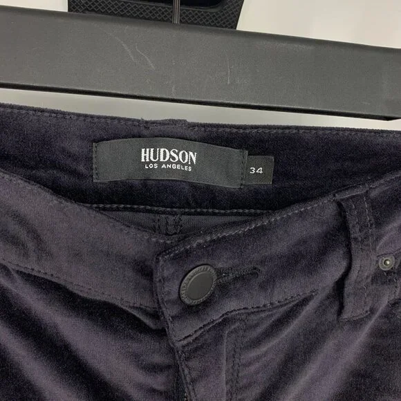 Hudson Jeans Barbara Super Skinny Velvet Purple Ankle NWT